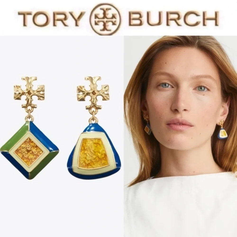 Tory Burch ROXANNE GEO DROP EARRING - Earrings 225$